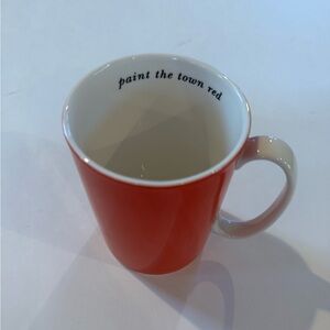 Kate Spade New York Say the Word Red Porcelain Mug, “Paint the Town Red”